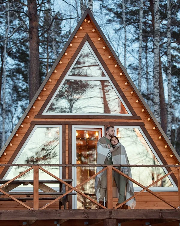 couple cabane dans les arbres